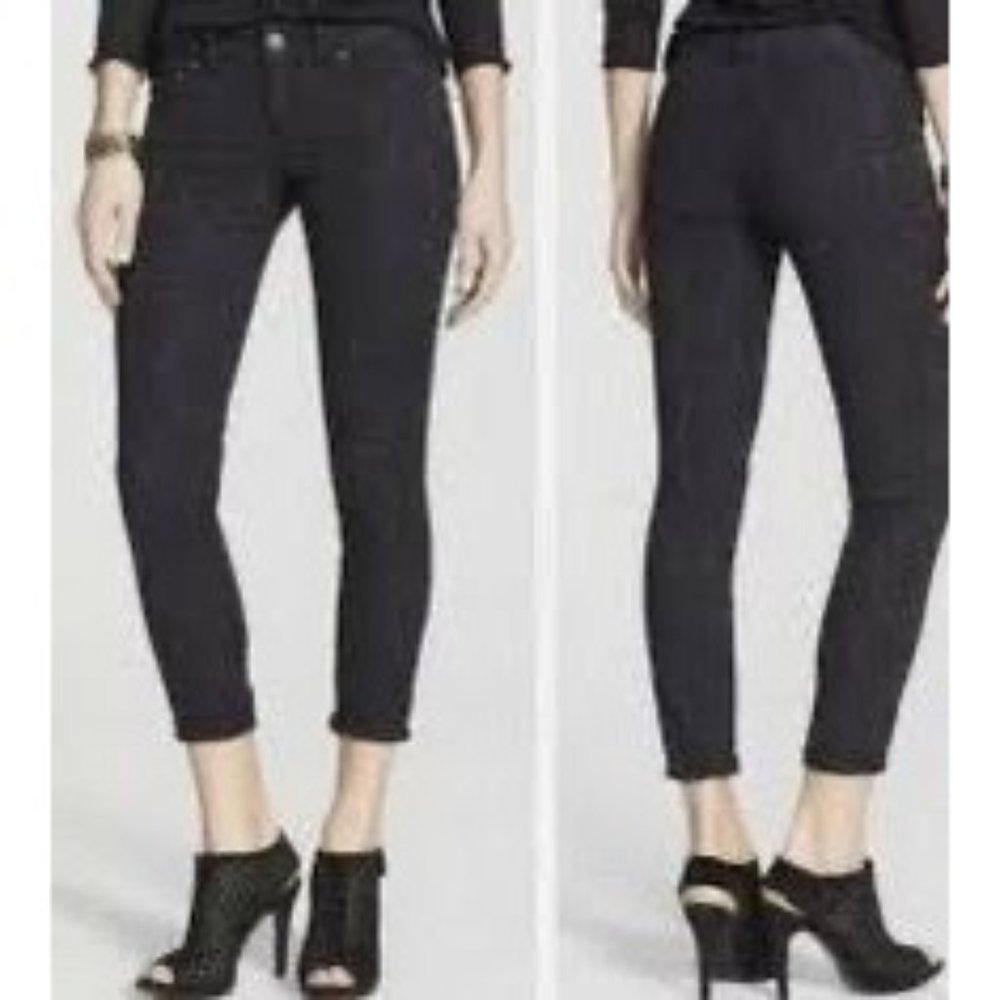 NWT Free People Black Lace Embroidered  Skinny Pants Size 4